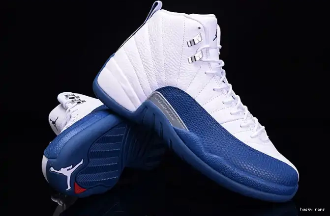 Cheap Husky Jordan mens Air 12 Blue